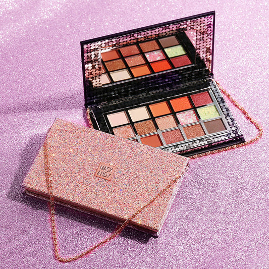 Luxury Glitter Eyeshadow Palette – 18 Shades