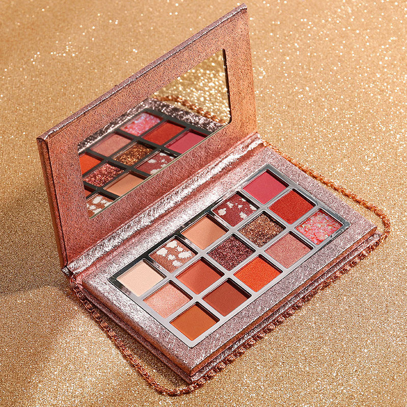 Luxury Glitter Eyeshadow Palette – 18 Shades